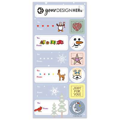 Holiday snowflake sheet stickers.