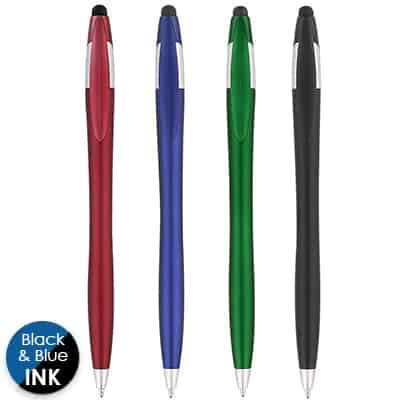 Solid color pen with chrome accent.