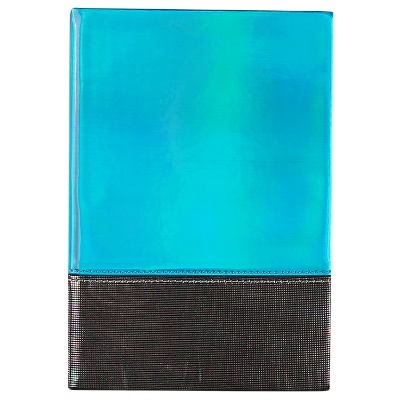 Blue pearlescent gemstone journal.