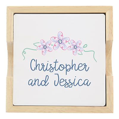 custom wedding coasters WDI104FCC