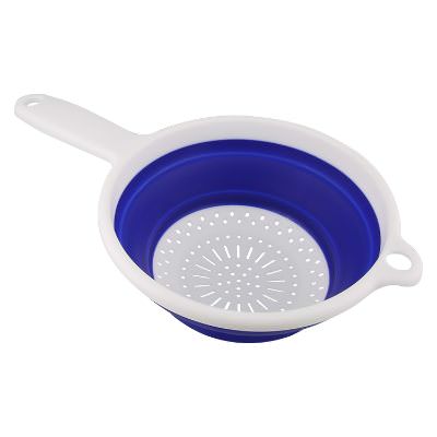 Blue collapse-n-silicone strainer blank.