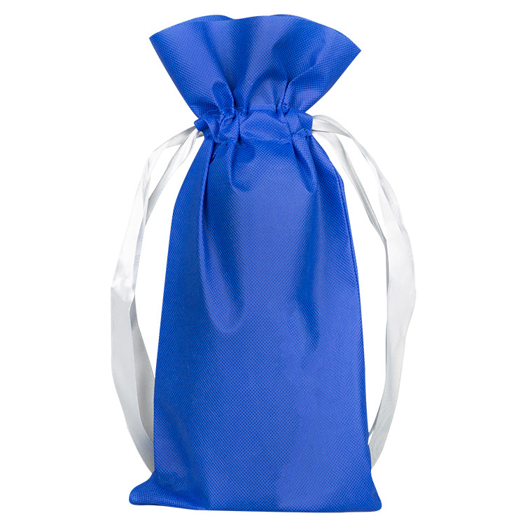 Non-woven polypropylene wine bottle gift bag.