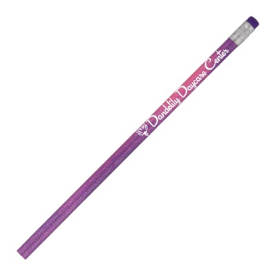 Purple to pink mood pencil with custom imprint.