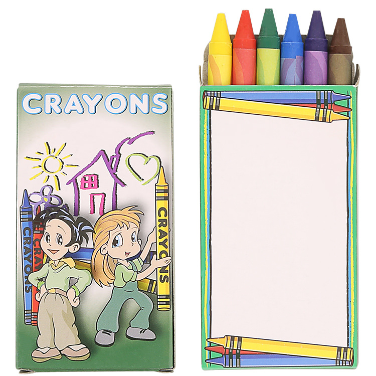 custom six crayons