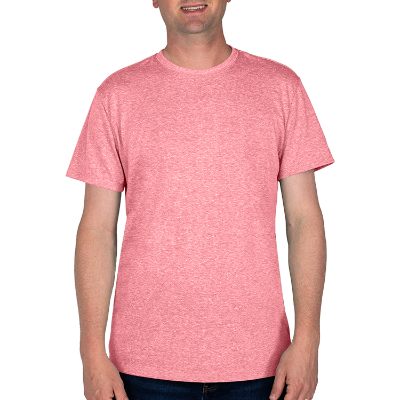 Plain red tri-blend t-shirt.
