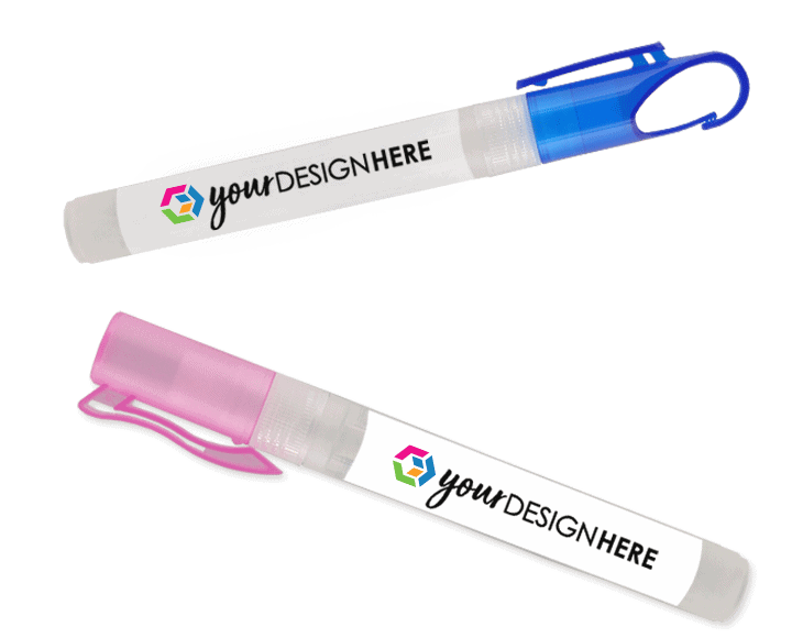 hand saniziter pens with full-color imprint