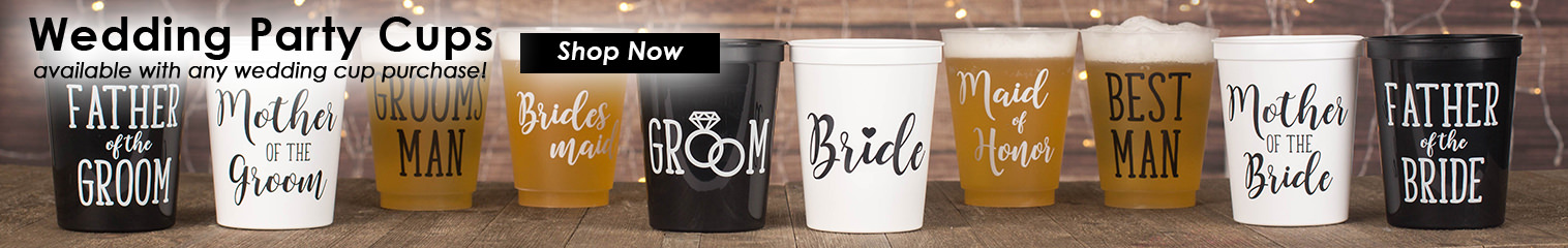 Wedding Party Cups