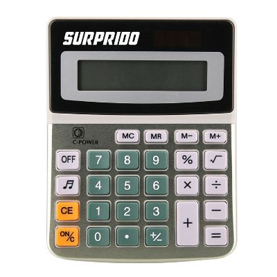 Office calculator with custom imprint.