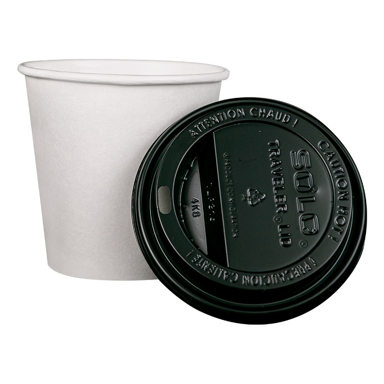 White Coffee Paper Cup With Lid