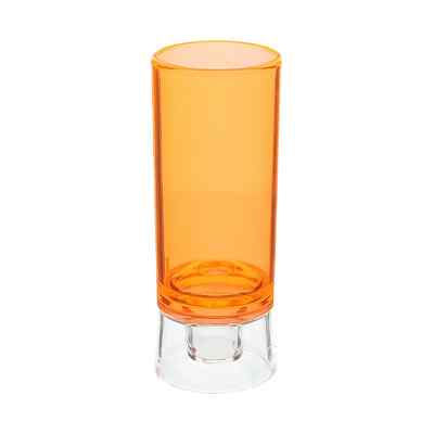 Arcylic yellow shooter glass blank in 1.5 ounces.
