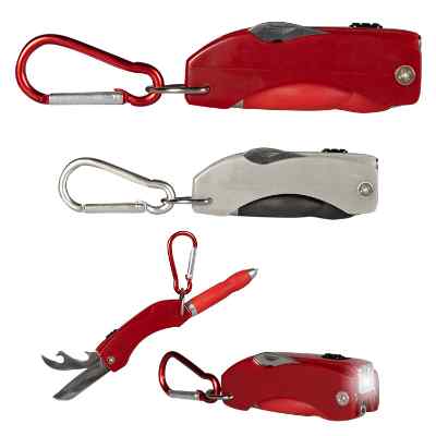 Red metal tool key chain available with low prices.