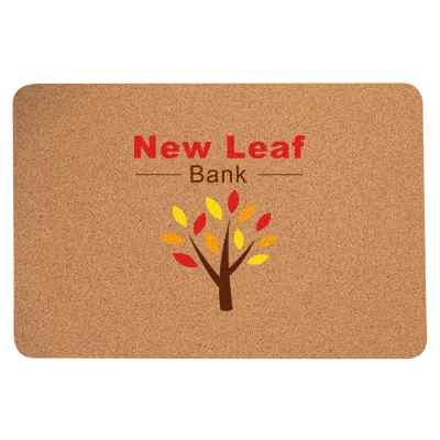 Cork full-color rectangle mouse pad.