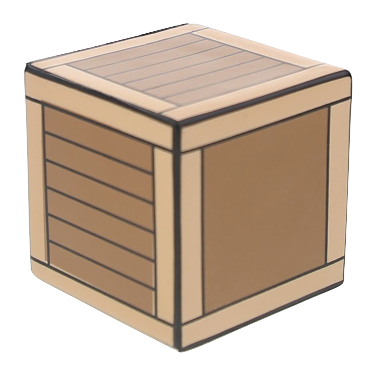 Foam wooden crate stress reliever.