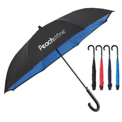 Custom 48" shedrain crook handle umbrella