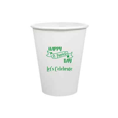 9 oz. customizable colored paper cup.