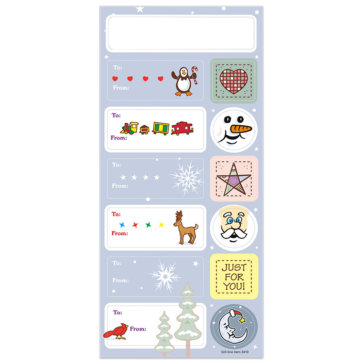 Holiday snowflake sheet stickers
