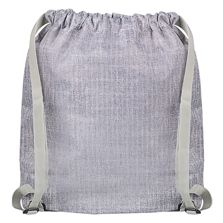 Polyester twill cinch backpack.