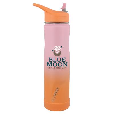Coral sands stainless bottle with full color imprint.