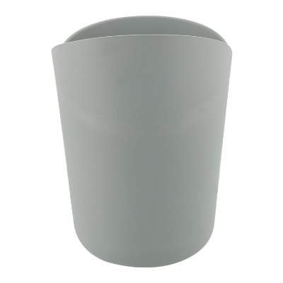 Gray silicone snack container blank.