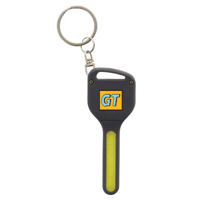 Gray COB key light with full color promotional logo.