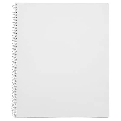 White college rule notebook.