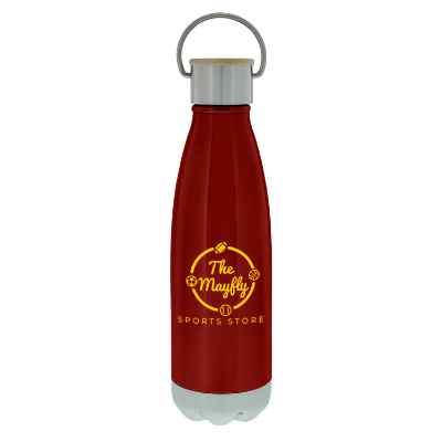 Custom red bottle with logo