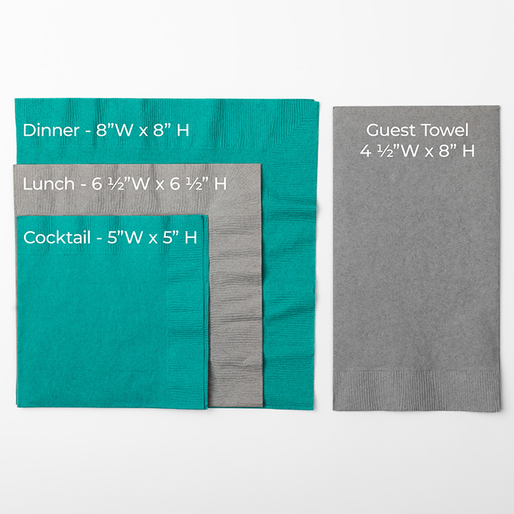 3Ply tissue cocktail napkin.