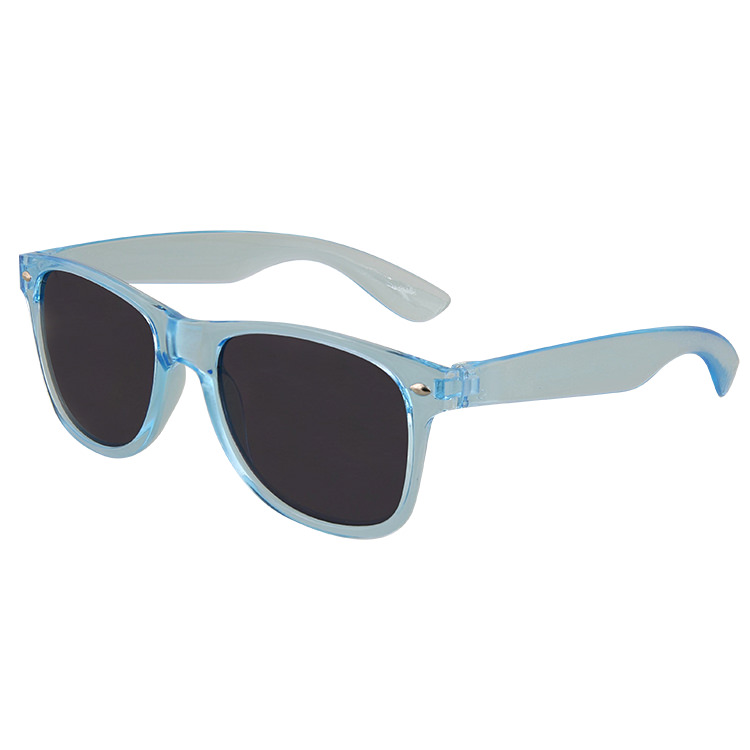 Blank polycarbonate sunglasses.