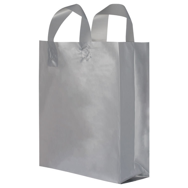 Plastic recyclable shopper bag blank.