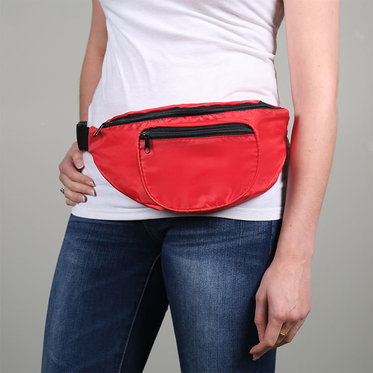 Polyester deluxe hipster fanny packs.