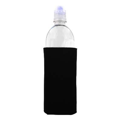 Foam yellow water bottle can cooler blank.