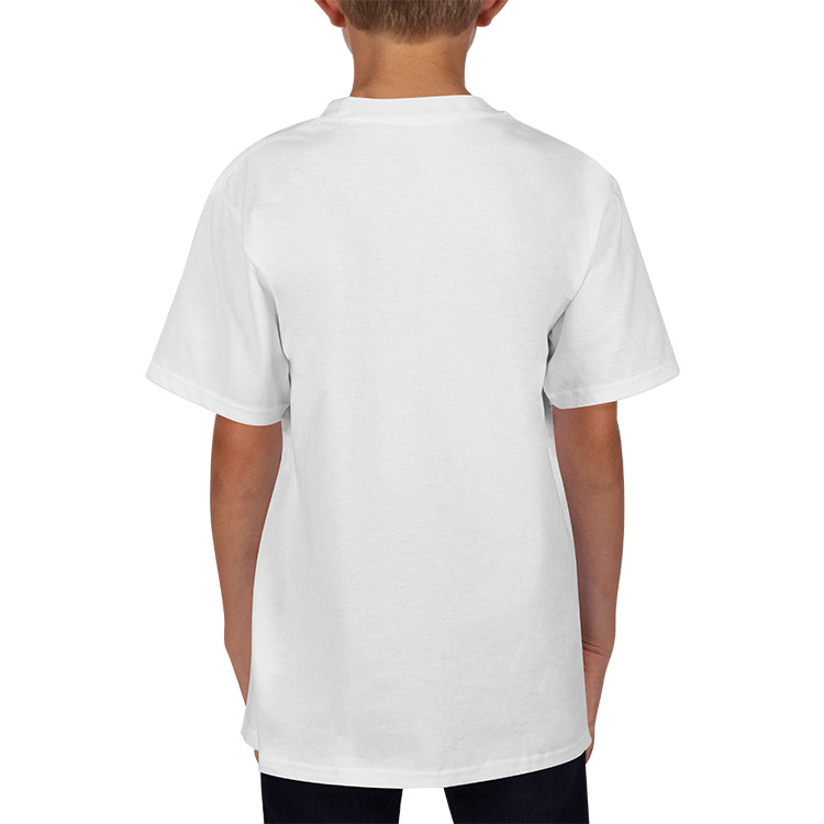 Custom White Youth Cotton T-Shirt