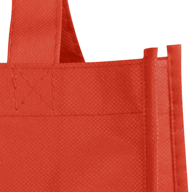 Polypropylene tote bag with 4-inch gussets.