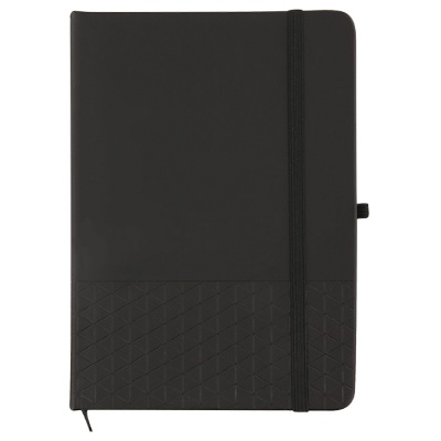 Polypropylene black quilted underscore journal blank.