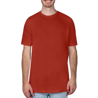 Plain paprika unisex short-sleeve t-shirt.