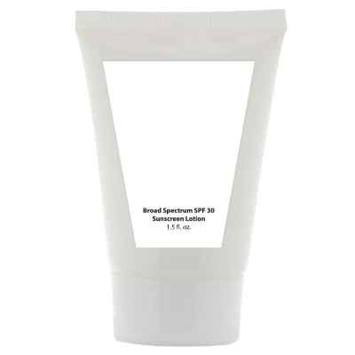 White plastic sunscreen tube available with low prices.