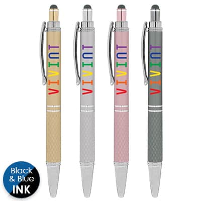 Custom metallic full-color metal pen.