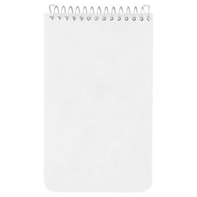 Small white jot down notepad.