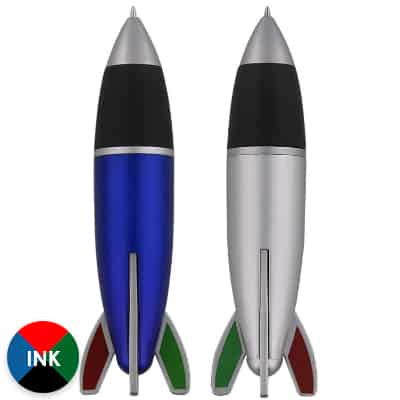 Plastic four ink color rocket blank.