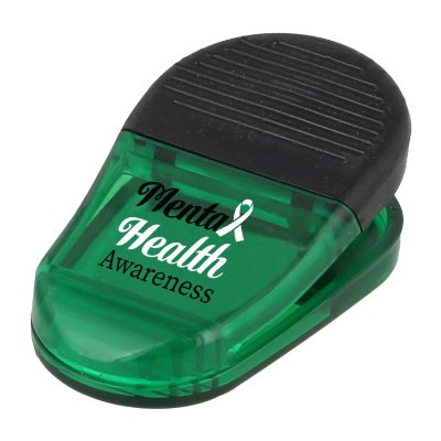 White Gator magnetic clip with full color customizable imprint.
