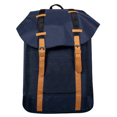 Blank blue cinch backpack.