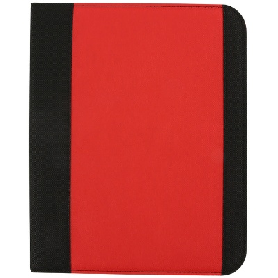 Red water resistant padfolio.