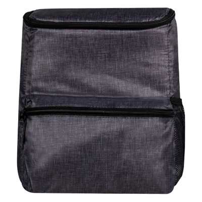 Blank charcoal backpack cooler.