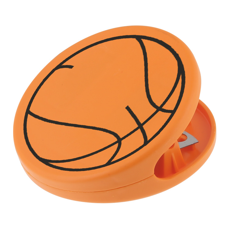 Plastic basketball magnet chip clip.