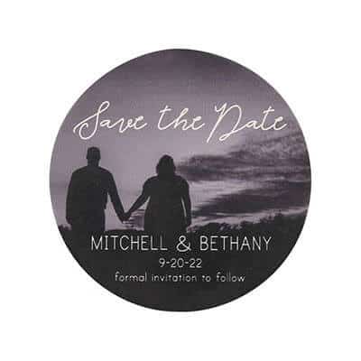 save the date coasters TWCST406R