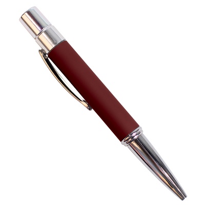 Blank maroon aluminum refillable pen available in low prices.
