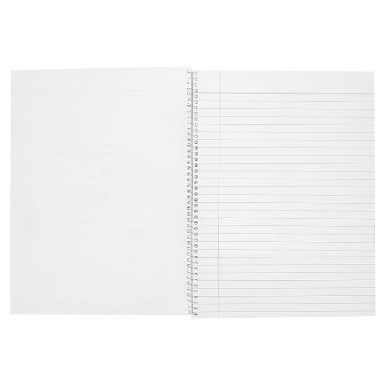 Blank 40 sheet notebook.