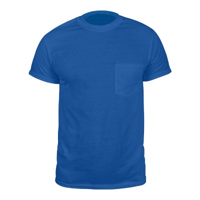 Royal blue blank t-shirt.