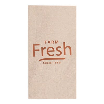 2Ply tissue kraft foil stamped dinner towel napkins personalized.
