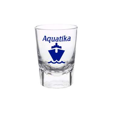Arcylic clear shot glass with custom imprint in 2 ounces.